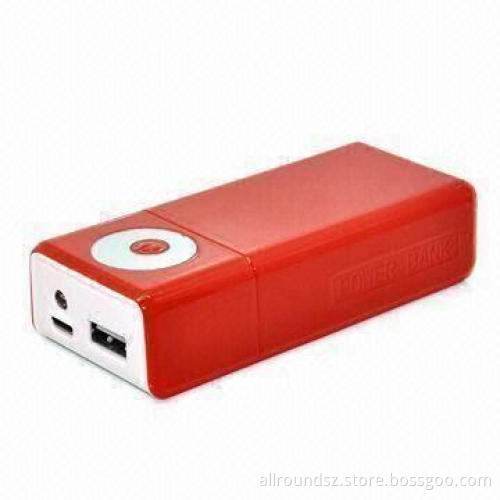Power Bank for Emergency Using with 5,200mAh Battery Cell Capacity, Suitable for iPad and iPhone